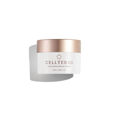 Peptosome Repair Cream jar – peptide-rich skincare formula with niacinamide, ceramides, and hyaluronic acid for repair, hydration, and barrier restoration.