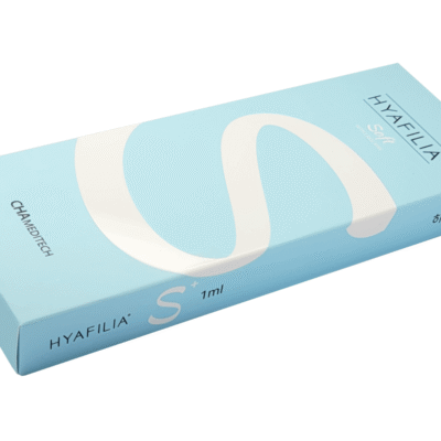 The Hyafilia Soft Plus packaging represents innovation and quality in aesthetic science. This CE-marked, low-density filler combines cross-linked and non-cross-linked HA for natural movement, precision, and long-lasting radiance. Ideal for delicate areas including lips, perioral lines, and crow’s feet, it delivers refined, hydrated, and youthful-looking results.