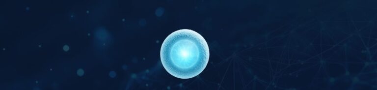 An illustration representing exosomes in aesthetics treatments for skin rejuvenation, symbolising the balance between scientific progress and public concern.